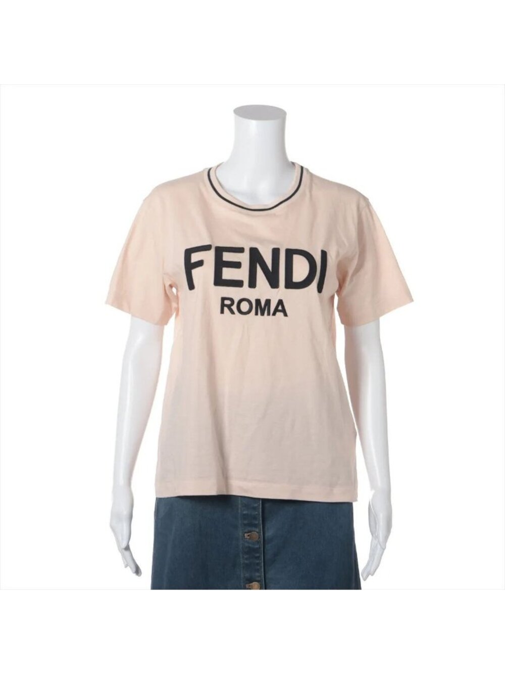 Fendi Logo Print Short Sleeve T-Shirt Top